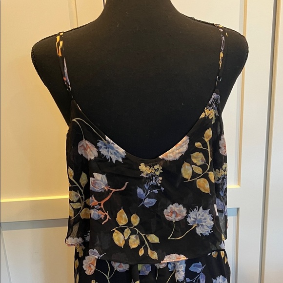 Forever 21 Black Maxi Dress with Floral Print M - Picture 5 of 8